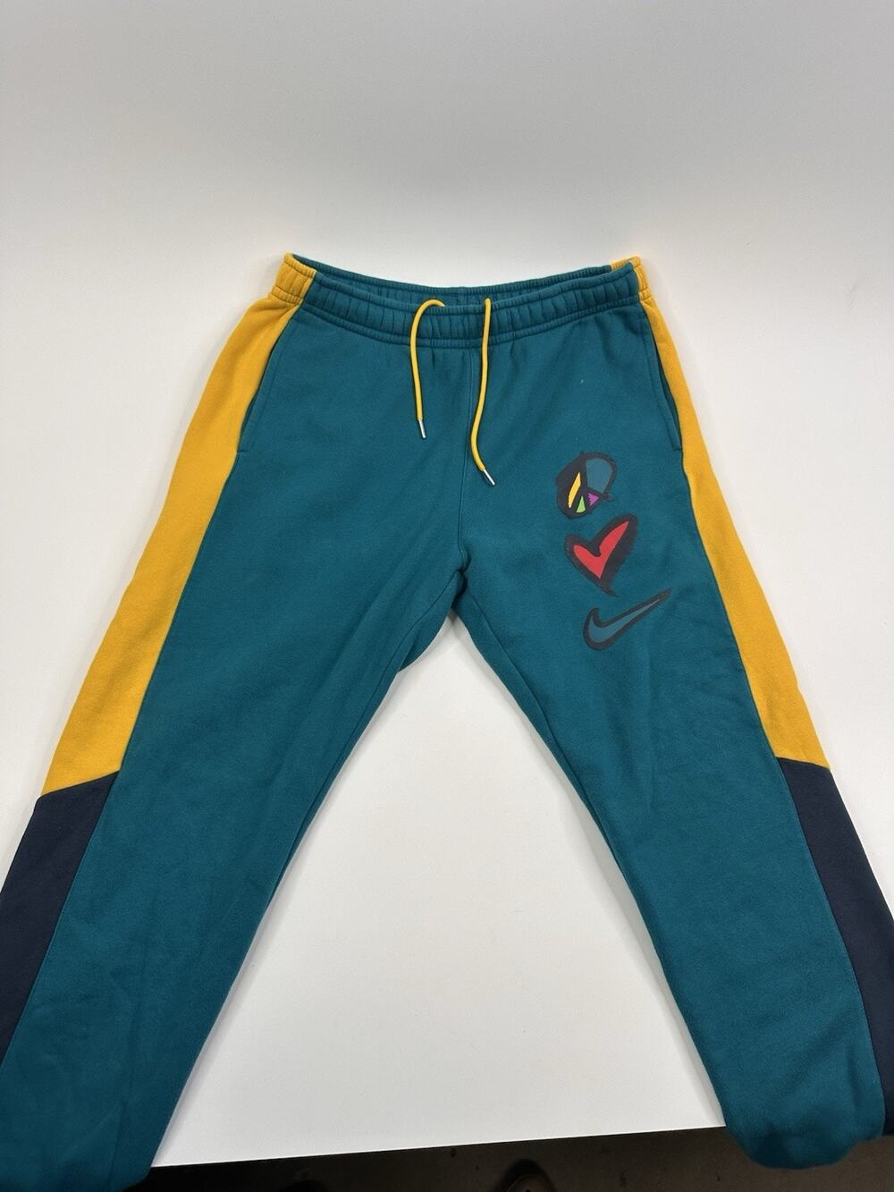 Nike Peace Love And Basketball Joggers 90s Y2K Hip Hop Color block Size Large